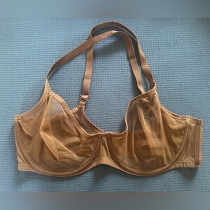 Skims mesh scoop bra 36dd EUC Bronze.
